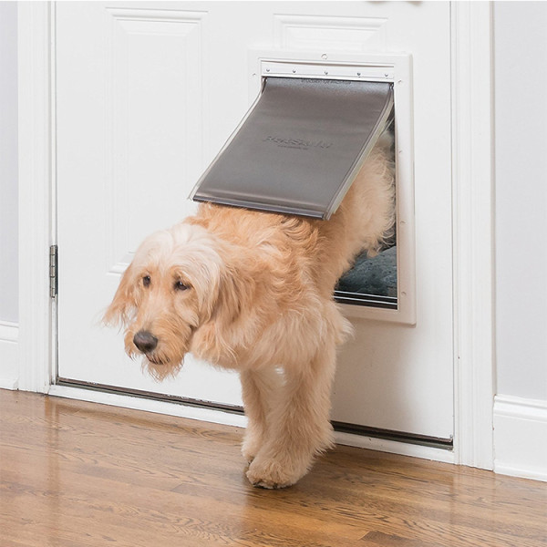 New convenient design PP pet supplies pet flap door dog