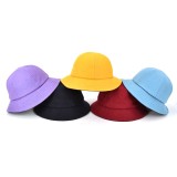 wholesale customizable fishmen caps no logo plain mutilcolors melton bucket hats