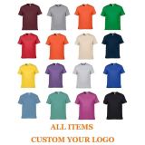 Breathable Soft Cotton  Custom Logo Shirt For Work Shirts Custom Logo Tag Order Custom Print Shirt