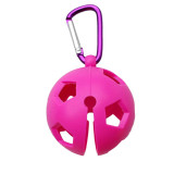 New Design Silicone Golf Ball Storage Cover With Clip Hook