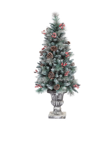 Hot Quality 6ft 7ft Pre-lit Artificial Christmas Tree Wreath led branch lights with Hinged Branches