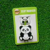 New Design Golf Ball Marker with Hat Clip Panda/ Bamboo Golf Ball Marker