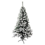 Led Lighting Decoration Prelit White Snow Flocked Christmas Tree