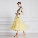 B-18180 Ready Made Ballroom Dance Competition Dresses Perfect Custom Made Stand Long Ballroom Dancing Dress For Children