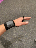 Gym Exercise Adjustable Weight Lifting Workout Gloves 3 Hole Leather Hand Grips for Men and Women