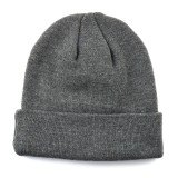Custom warm winter short blank 100 cotton beanie cap hats