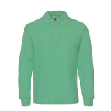 Mens Performance Polo Shirts 220GSM Custom Logo Long Sleeve Polo Shirt With Your Design Mens Cotton Polo Shirts