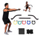 Fitness Weightlifting Workout Exercise Leg Muscle Training Kit Bow Portable Home Gym Resistance Bands Set