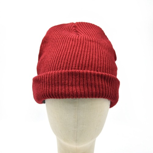 winter warm caps manufacturer custom design elasticity red plain beanies knit hats