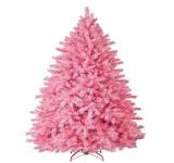 Led Lighted Glass Pink Music Dancing Christmas Tree