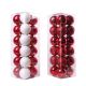 High Quality Christmas Tree Decoration Colorful 6Cm Round Christmas Ornament Balls Plastic