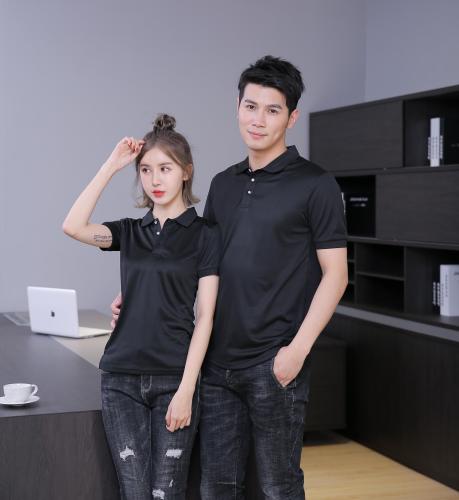 High Quality Sweat-Absorting Solid Color Polo Sports T Shirt
