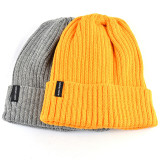 Colorful plain acrylic fitted long beanie blank