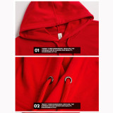 12 Colors Available Low Moq Plus Size Warm Winter Hoodie Printing Custom Logo Custom Embroiedered Hoodies