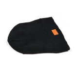 Design leather patch logo pattern knitted hat custom winter hats
