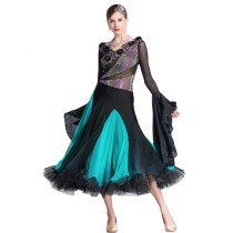 B-18275 British Imported Fabric International Standard Ballroom Dance Dress High-end Competition Ballroom Dance Dresses For Sale