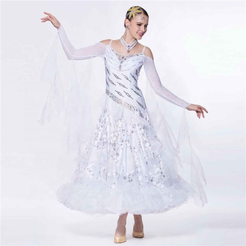 B-14138 Custom Plus Size Competition Wear Standard Women Ballroom Dance Dresses