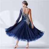 B-19421 Modern Dance Adult Women Clothes Big Hem National Standard Professional Performance Ballroom Waltz Jazz Dance Dress
