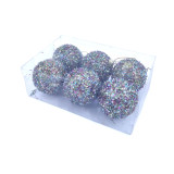Mini 30Cm Large Ornament Ceramic Tinsel Decoration Christmas Balls
