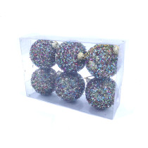 Mini 30Cm Large Ornament Ceramic Tinsel Decoration Christmas Balls