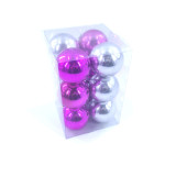 Bouncy Printed Lighting Glitter Led Christmas Ball
