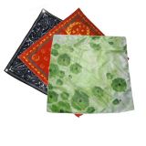 100% Cotton Full Color Printing Face Cover Screen Printed Bandana Scarves
