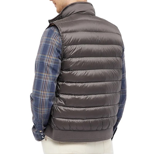 Down Fill Custom Gilet Vest Men Outerwear Zip Closure Waterproof Lightweight Wholesale