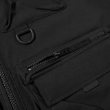 Workwear custom design logo mens 100% polyester waterproof cargo pockets zipper fly vest