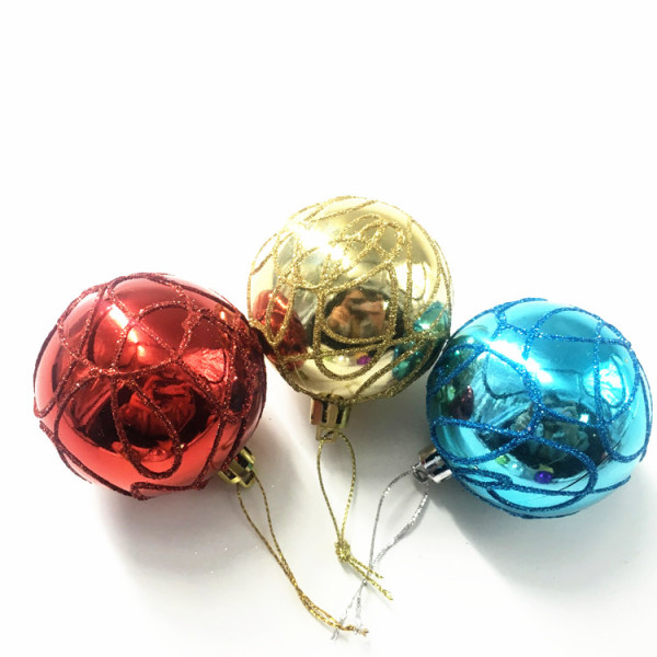 Red Christmas glass Ball Baubles for Christmas ornament