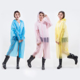 Raincoat For Adults Reusable Disposable Rain Ponchos with Hoods  Button and Sleeves rain coat womens  Plastic rain coat poncho