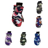 Cheap Kids Camouflage Waterproof Gloves Ski Gloves