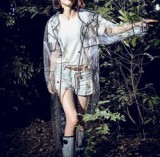 Brand New Transparent Runway Style waterproof fashion PVC Rain Coat jacket Women Men Girl Boy Raincoat clear coverall rain coat