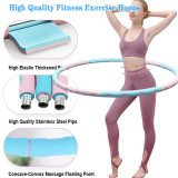 Adult Fitness Equipment Stainless Steel Foam Detachable Body Building Weighted Hula Ring Hoops