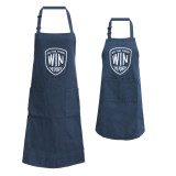 Custom Logo Cotton Polyester Fabric Adjustable Cooking Work Denim Apron Parent-child Apron