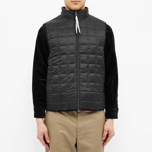 Custom design mens reversible puffer functional pockets zipper fly fleece vest