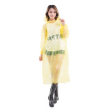 Travel Portable Rain Coat Waterproof Pe Adult Men's Transparent Clear  Poncho Custom Logo Disposable Raincoast for Safe