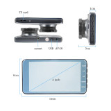 4 inch IPS Vehicle Car Black Box Dual Lens Car Camera DVR Full HD 1080P Car Dash Cam