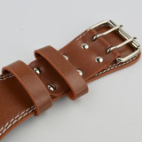Back Support Fitness Body Custom Logo  Leather Weight Lifting Belt