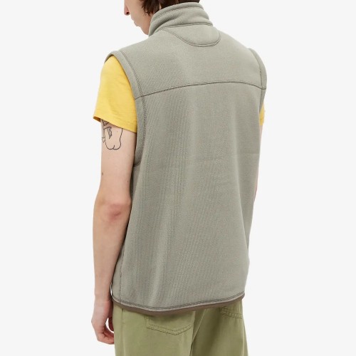 Fleece Custom Vest Men Zip Closure Outdoors Funnel Neck 2 Side Pockets Wholesale