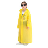 High quality children school bag poncho boys disposable rain coats 100% waterproof EVA  girls logo prints raincoats for kids