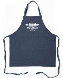 Wholesale Custom Logo Desinger Tool Pockets Adjustable BBQ Chef Kitchen Blue Washed Denim Apron
