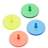 Transparent Round Plastic Pink Golf Ball Marker