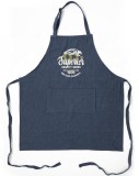 Wholesale Custom Logo Desinger Tool Pockets Adjustable BBQ Chef Kitchen Blue Washed Denim Apron