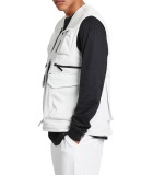 fashion wholesale custom white cargo utility biker vest with many pockets