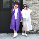 High quality children school bag poncho boys disposable rain coats 100% waterproof EVA  girls logo prints raincoats for kids