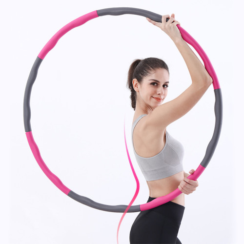 Fitness Equipment Foam Detachable Body Building Plastic Hula Ring Hoop For Adults With Weight