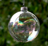 Wholesale custom glass transparent Christmas tree Ornaments ball supplier