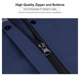 Adult Custom Hiking Thickened Travel Waterproof Best Tear Resistance Bike reflective black rain coat men raincoats
