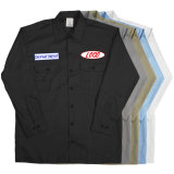 Hot Sale Mens Custom Mechanic Long Sleeve Garage Workshop Work Shirt For Men