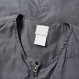 OEM service custom design mens 100% cotton three front pockets zipper fly utility vest